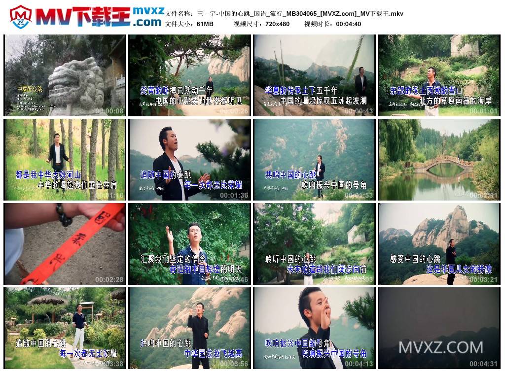 王一宇-中国的心跳_国语_流行_MB304065